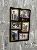 Фоторамка "LOVE" на 6 фото 10х15см