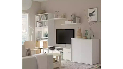 Стенка Вихалс-7 Белый Фасадный 0101 337*48*200 см, Белый   Фиеста