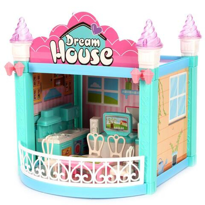 Игрушечный дом для куклы с мебелью коробка 326-D7