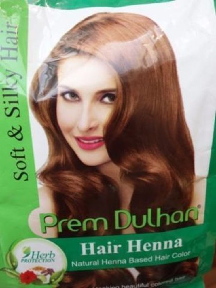 Хна для волос Prem Dulhan Sure Naturals, Натуральная, обогащенный экстрактами 9-ми трав, 30 гр.