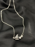 Тонкая цепочка с кулоном Я тебя люблю на 100 языках мира