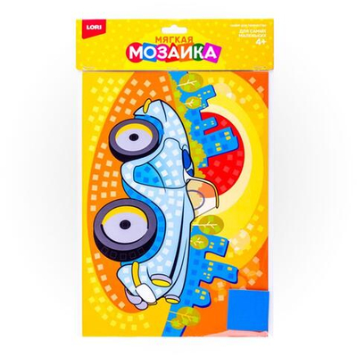 Мягкая мозаика. Бюльшой набор "Машинка" (Lori)