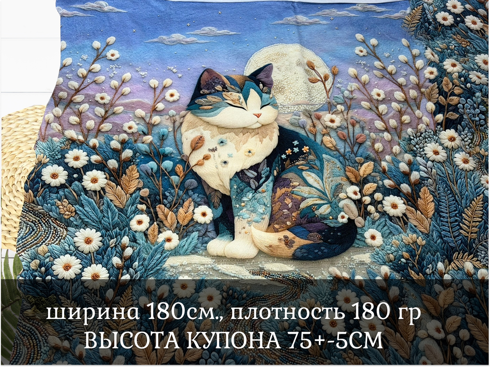 Кулирка купон вязаная кошка