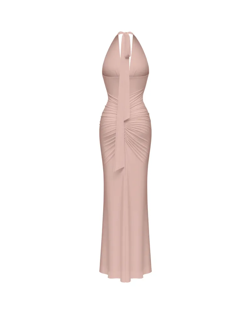Луна макси (Luna maxi), платье макси из пудрового бифлекса