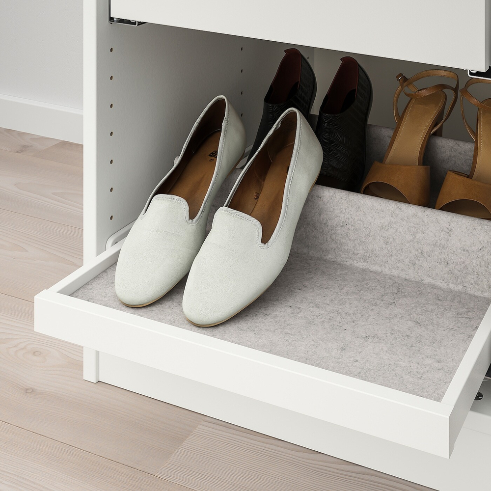 IKEA KOMPLEMENT  (ИКЕА КОМПЛЕМЕНТ)  -  Выдвижной поднос, белый, 50x58 см
