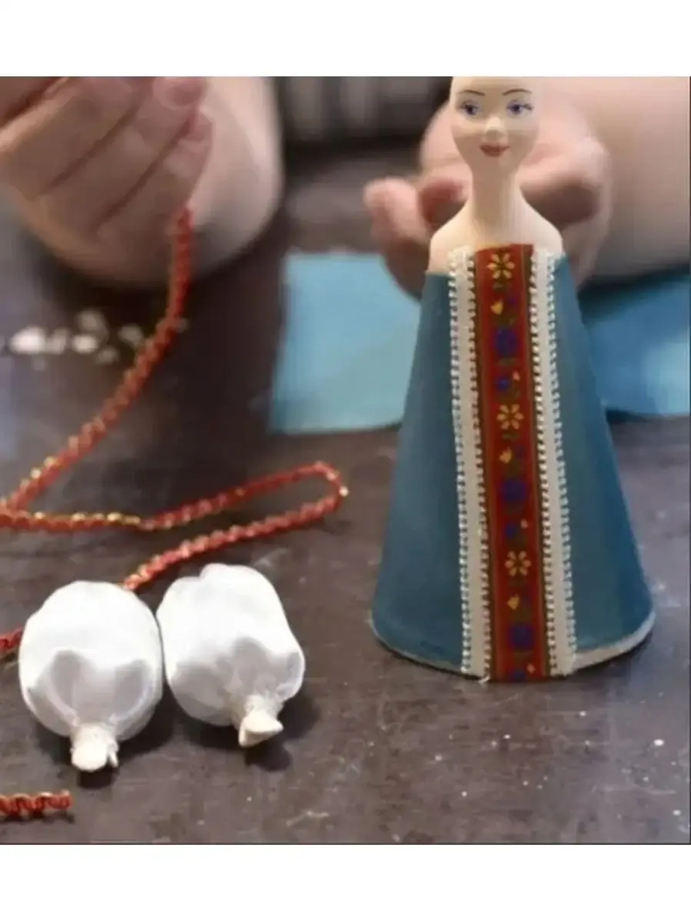 Набор малых фарфоровых заготовок для куклы