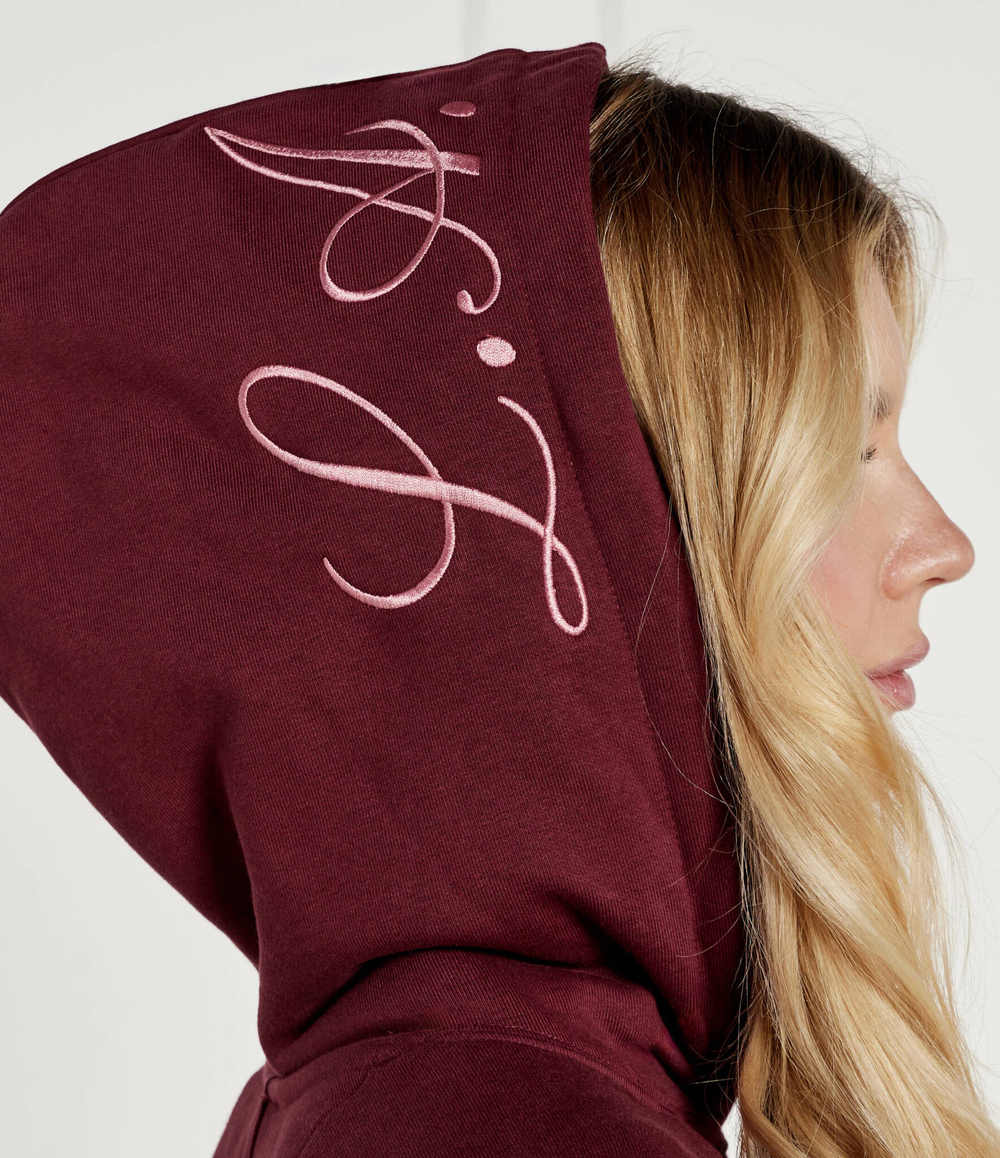 Худи ROSES GUESS - бордовый(W4BQ05 KBY51)