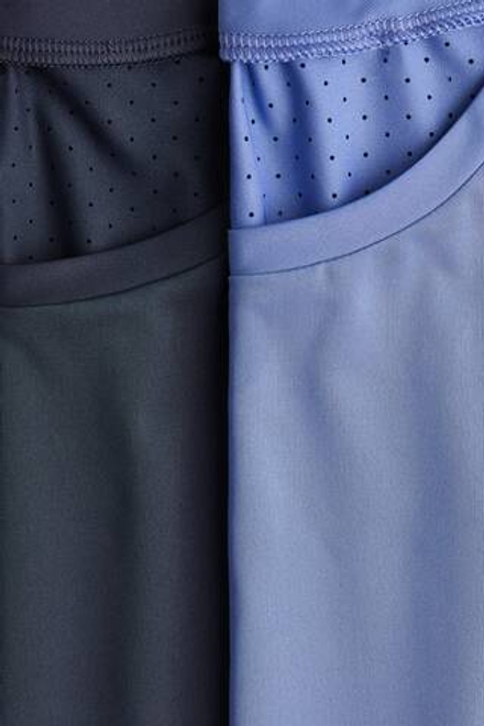 H&M Комплект из двух спортивных футболок DryMove™, темно-синий/светло-синий