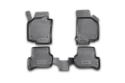 Коврики Standard, в салон SEAT Leon 10/2007- , 4 шт. (полиуретан, чёрные) Element.NLC.44.02.210