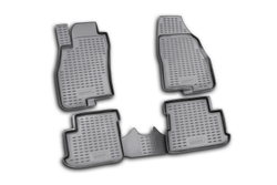 Коврики Standard, в салон FIAT Grande Punto 5D 2005- , 4 шт. (полиуретан, чёрные) Element.NLC.15.23.210