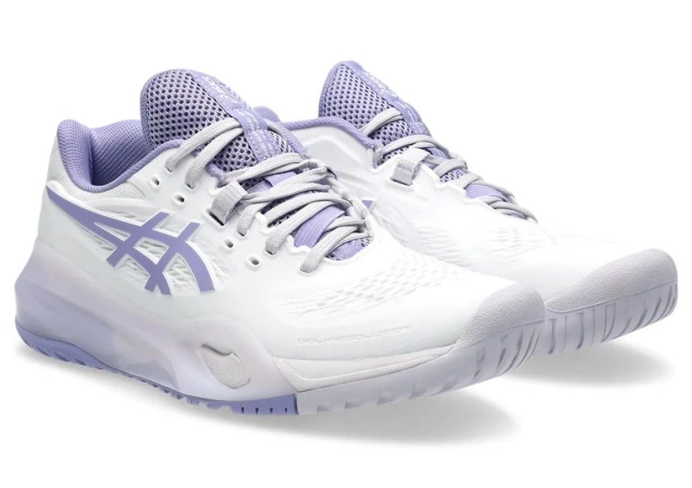 Женские Кроссовки теннисные Asics Gel-Resolution X - white/bluebell