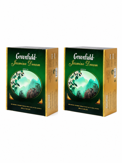 Чай зеленый Greenfield Jasmine Dream в пакетиках 100 шт x 2 шт