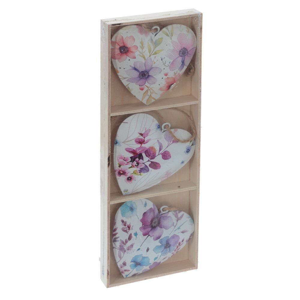 GAEM Набор из 3-х изделий декоративных подвесных "Сердце" (6,5*2*6,5), L21 W1,5 H7 см