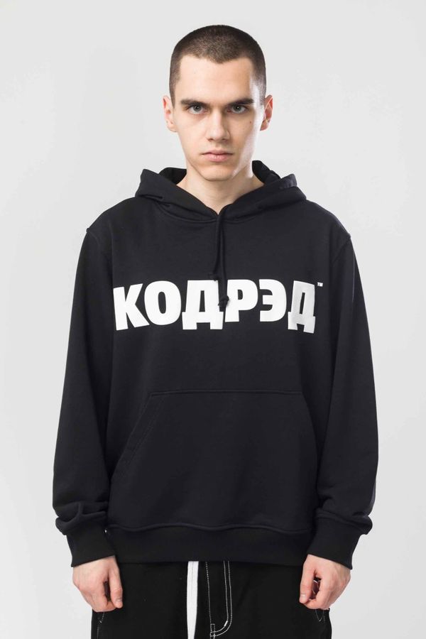 Худи Base Hoodie Wide Summer Лого ТМ Антрацит/Белый принт КОДРЭД - фото 1