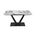 Стол раскладной Malibu (140+40+40), керамика глянцевая Patagoniya