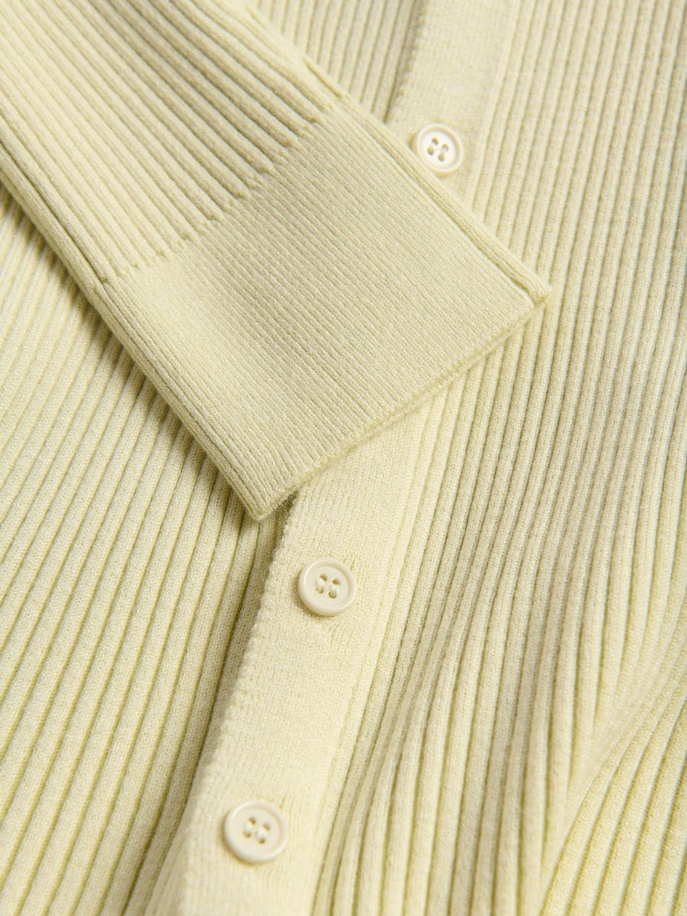 RESERVED Кардиган с воротником, свето-зеленый