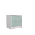 Тумба Лавис ТД 400.1 (Белый/Зеленый софт)