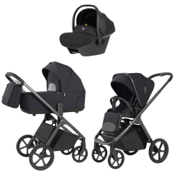 Коляска Carrello Vector 2025 CRL-6551 Nova DK791 Black Line 3 в 1 Shadow Black