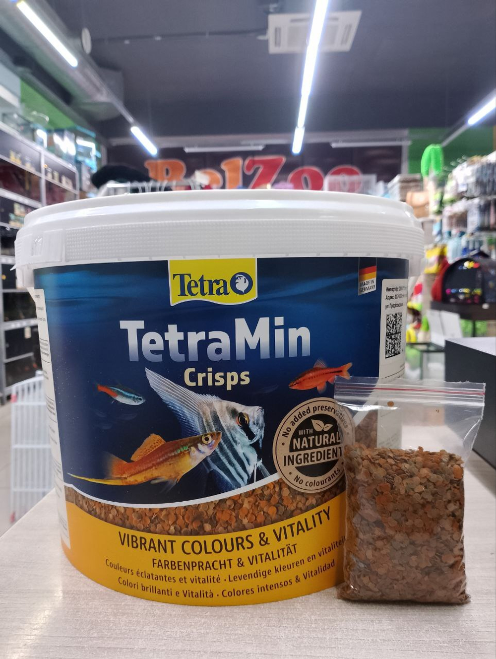 (Весовой) TETRA TetraMin Crisps Корм для аквариумных рыб в чипсах, 34 г