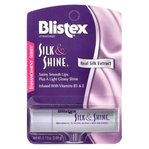 Blistex, Увлажняющее средство для губ, шелк и блеск, 3,69 г (0,13 унции)