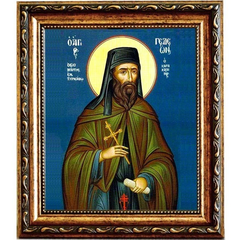 Гедеон Каракалльский, Афонский Преподобномученик. Икона на холсте.