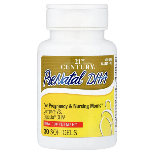 21st Century, ДГК для беременных, 30 мягких таблеток (200 мг в 1 капсуле)