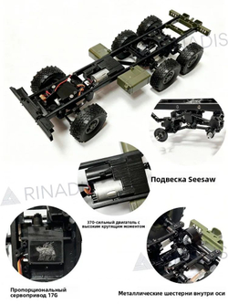 Радиоуправляемый внедорожник WPL Советский военный грузовик 6WD 1:16 2.4G - WPL B36-2 2.4G