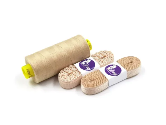 126 51 Резинка ажурная 11 мм Греция, телесный 126