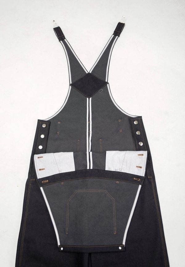 Комбинезон Dark Blue/Brown Джинсовый - фото 6