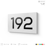 Номер на дверь 192, табличка на дверь для офиса, квартиры, кабинета, аудитории, склада, белая 120х70 мм, Айдентика Технолоджи