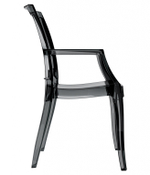 Кресло прозрачное Siesta Contract Arthur, черный