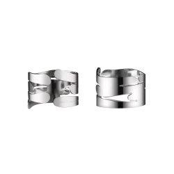 Alessi - Набор из двух серебряных колец для салфеток Barkring. / артикул   BM17S2  / GTIN 8003299461264