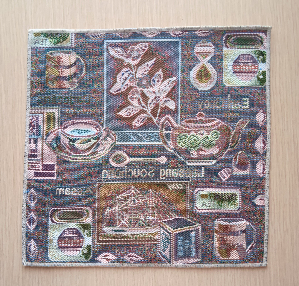 Декоративная гобеленовая салфетка Мятный чай 32х32