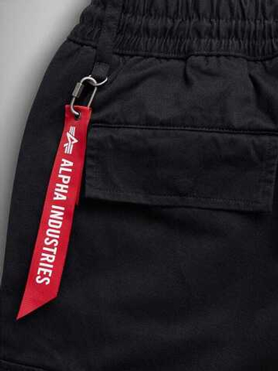 Брюки джоггеры Alpha Industries Cotton Jogger (черные - black)
