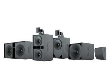 CVGAUDIO Moviematic MMSUB218 - высококачественный двух-головочный мощный за-экранный сабвуфер