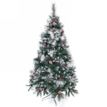 Ёлка «Роскошная» 180 см, ПВХ+леска, шишки, ягоды, иней (723 веток) (SZ809AA-180)