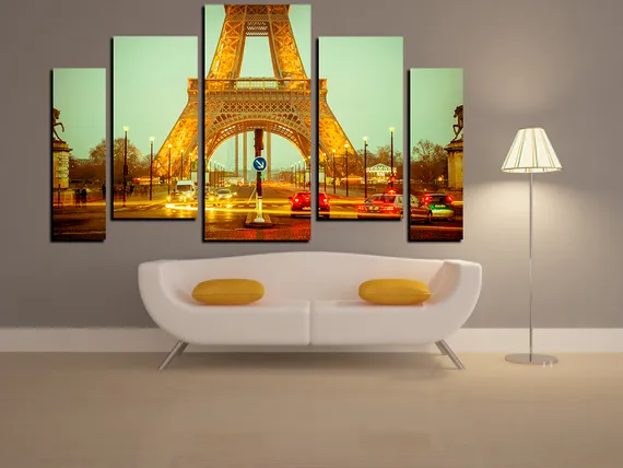 Модульная картина "Центр Парижа"