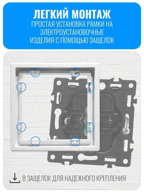 Рамка электроустановочная пластиковая Smart Aura серия PREMIER
