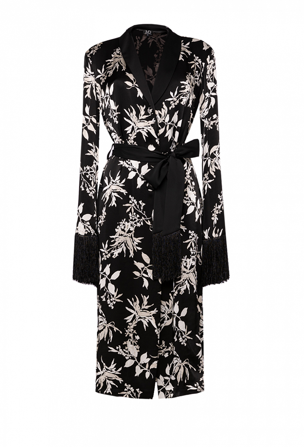 Халат чёрно-белый 05-02-21SS