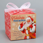 Коробка складная «Новогодняя посылка», 12 × 12 × 12 см 9756557