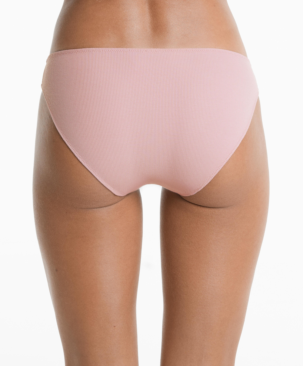 OYSHO Набор из 5 пар классических трусов из хлопковой смеси, розовый