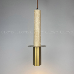Подвесной светильник Cloyd CLARNET-C P1 / выс. 33 см - травертин (арт.11542)