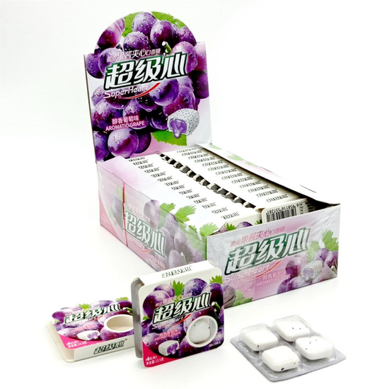 Жевательная резинка Super Heart Виноград (Китай)
