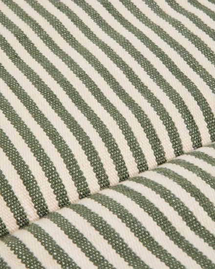 Подушка для шезлонга Dirome в зеленую полоску, 100% ПЭТ, 50 x 175 см