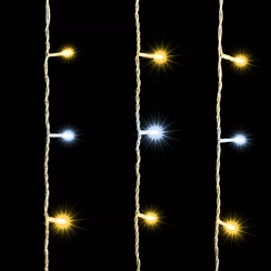 Светодиодный мерцающий занавес 1*6 м, 220V., 600 шампань LED ламп, прозрачный ПВХ, Beauty Led (PCL601BLW-10-2CH)