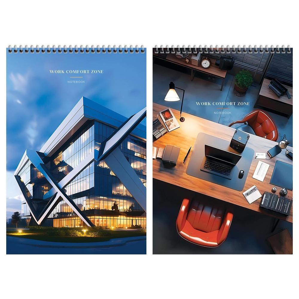 Блокнот А4 80л на гребне "Офис"(BG)