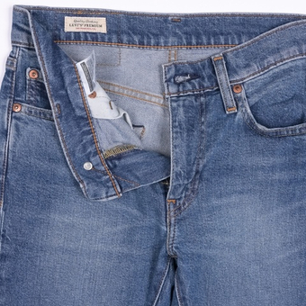 Узкие джинсы Levi's светло-синего цвета, XS (29х32)