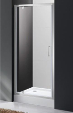 Дверь в проём Cezares MOLVENO-BA-1-90-C-CR-IV, 90х195, профиль хром, стекло прозрачное