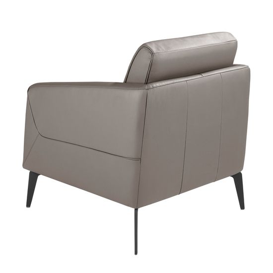 Кресло 5134/KF-A051-M9019 темно-серое кожаное Испания 