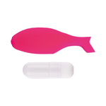 Розовая силиконовая насадка на палец с вибрацией (Цвет: розовый)